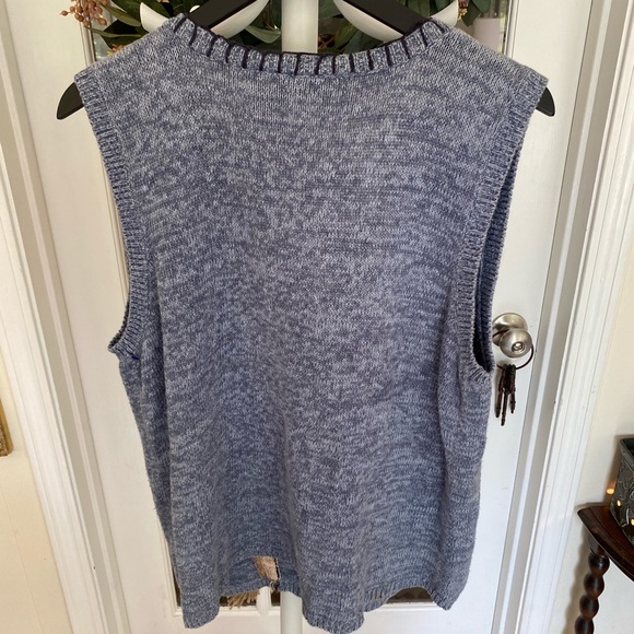 Vintage Capacity Bird Birdhouse Sweater Vest XL - Picture 2 of 8
